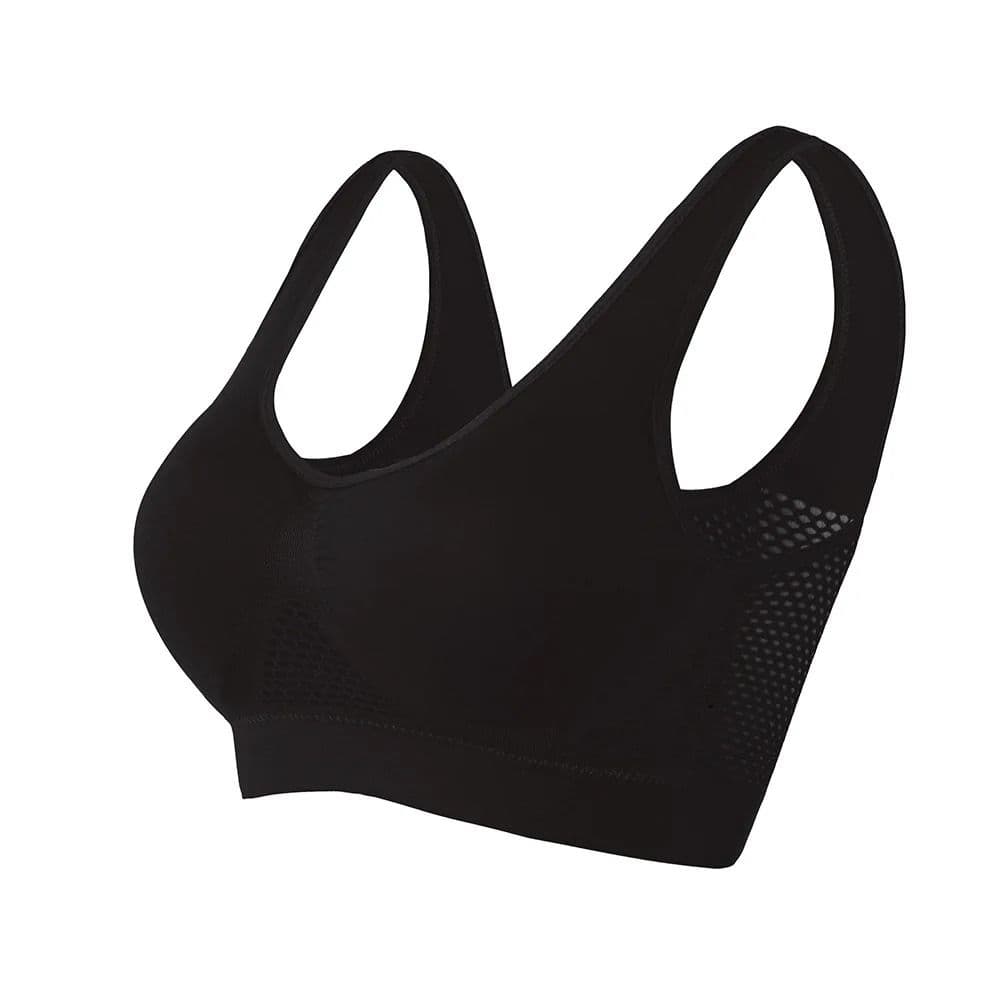 Women Seamless Sports Bra Top with Removable Padding Breathable Fitness Bra image 12