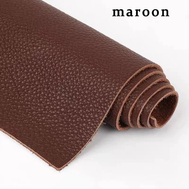 Genuine Top-Grain Cowhide Leather Fabric – Premium Brown Upholstery Material for Sofas, Headboards, and Crafts image 12