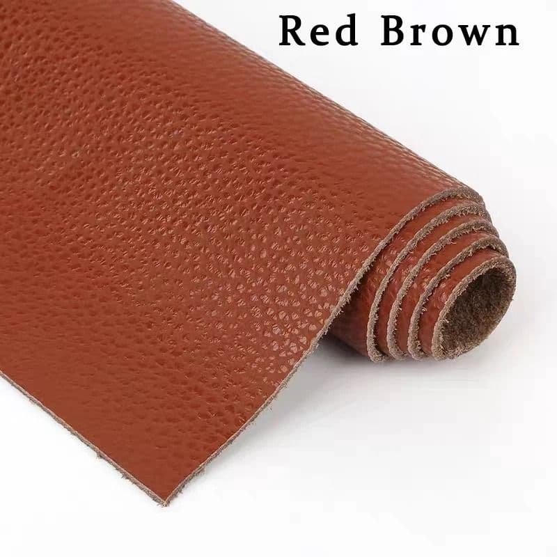 Genuine Top-Grain Cowhide Leather Fabric – Premium Brown Upholstery Material for Sofas, Headboards, and Crafts image 6