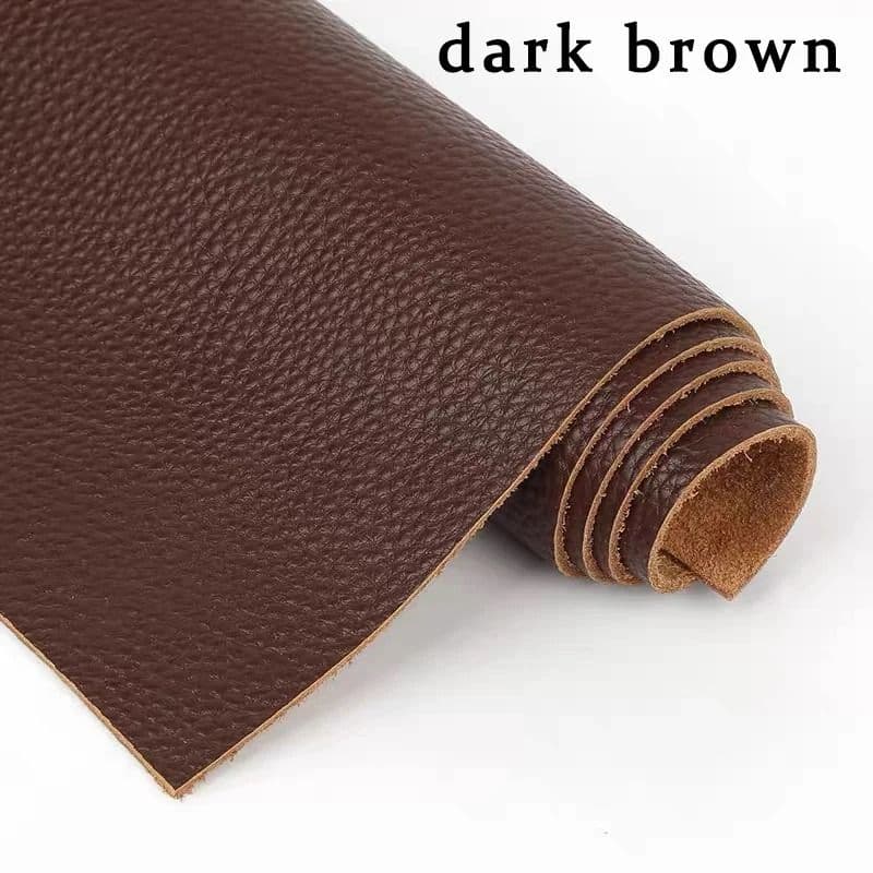 Genuine Top-Grain Cowhide Leather Fabric – Premium Brown Upholstery Material for Sofas, Headboards, and Crafts image 7