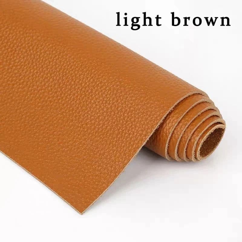 Genuine Top-Grain Cowhide Leather Fabric – Premium Brown Upholstery Material for Sofas, Headboards, and Crafts image 8