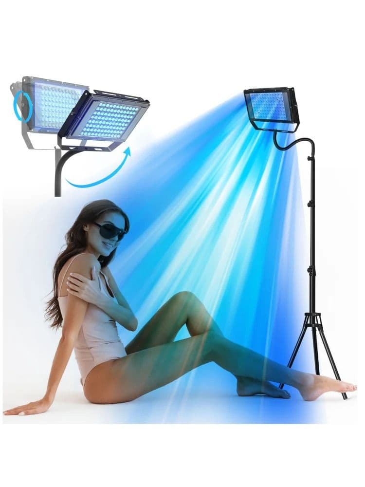 Ultraviolet Tanning Lamp with Adjustable Tripod, 50W Blue Light Body Solarium Lamp for Skin Care and Tanning image 7