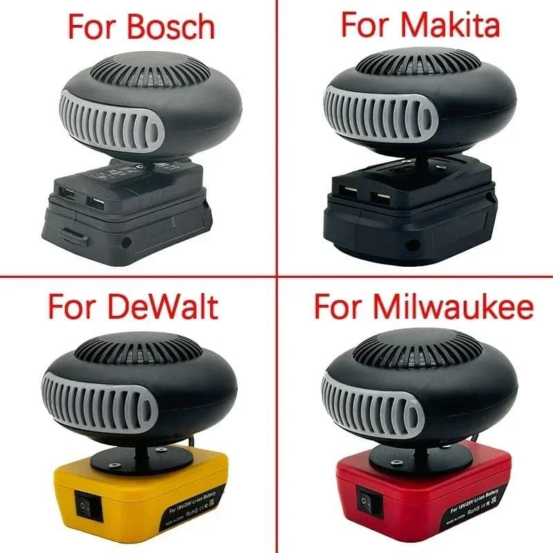 Cordless Portable Space Heater Fan with Dual Heat Mode image 4