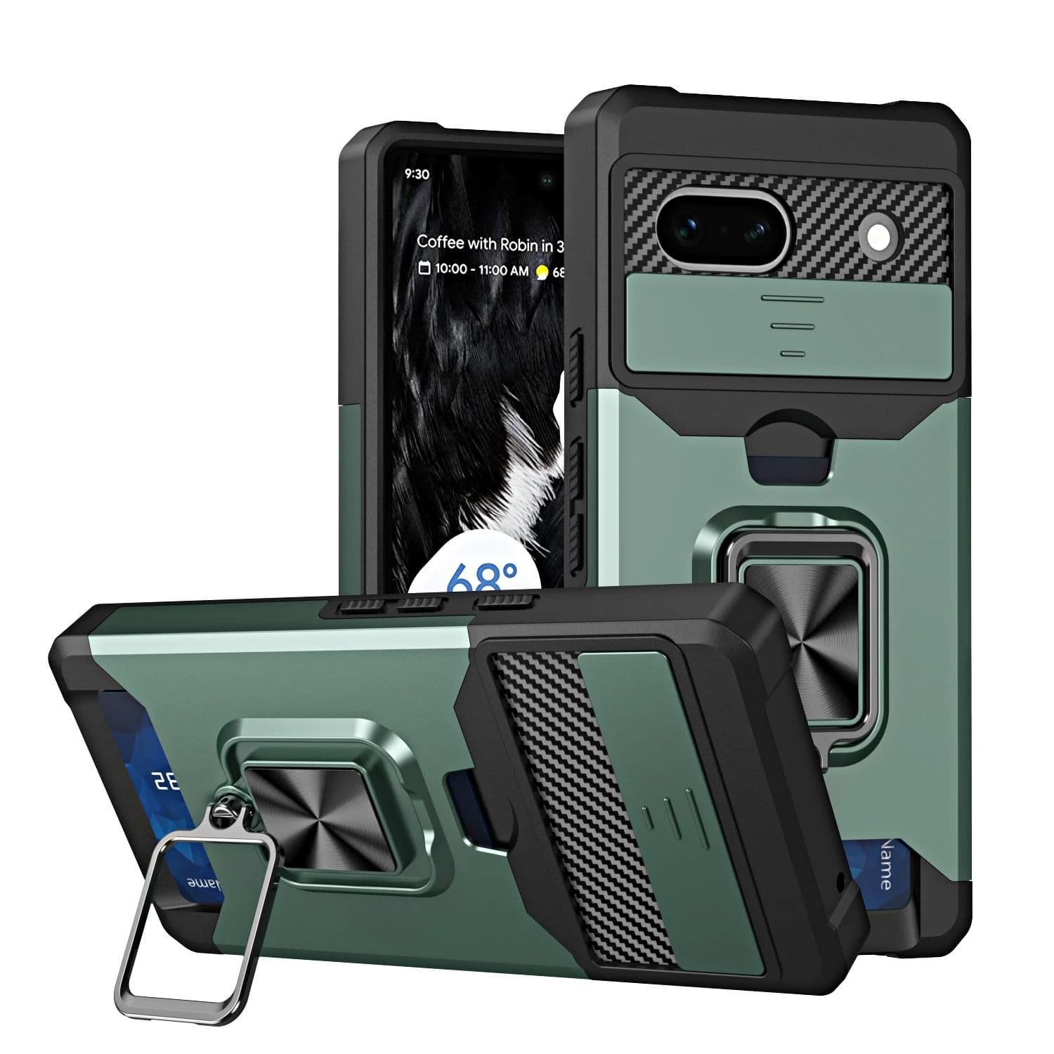 Wallet Phone Case with Card Slot and Kickstand for Google Pixel image 11