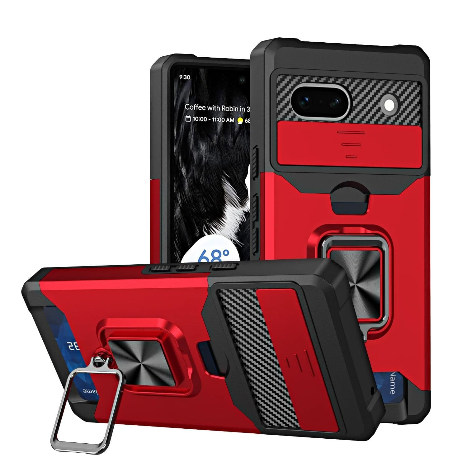 Wallet Phone Case with Card Slot and Kickstand for Google Pixel image 12