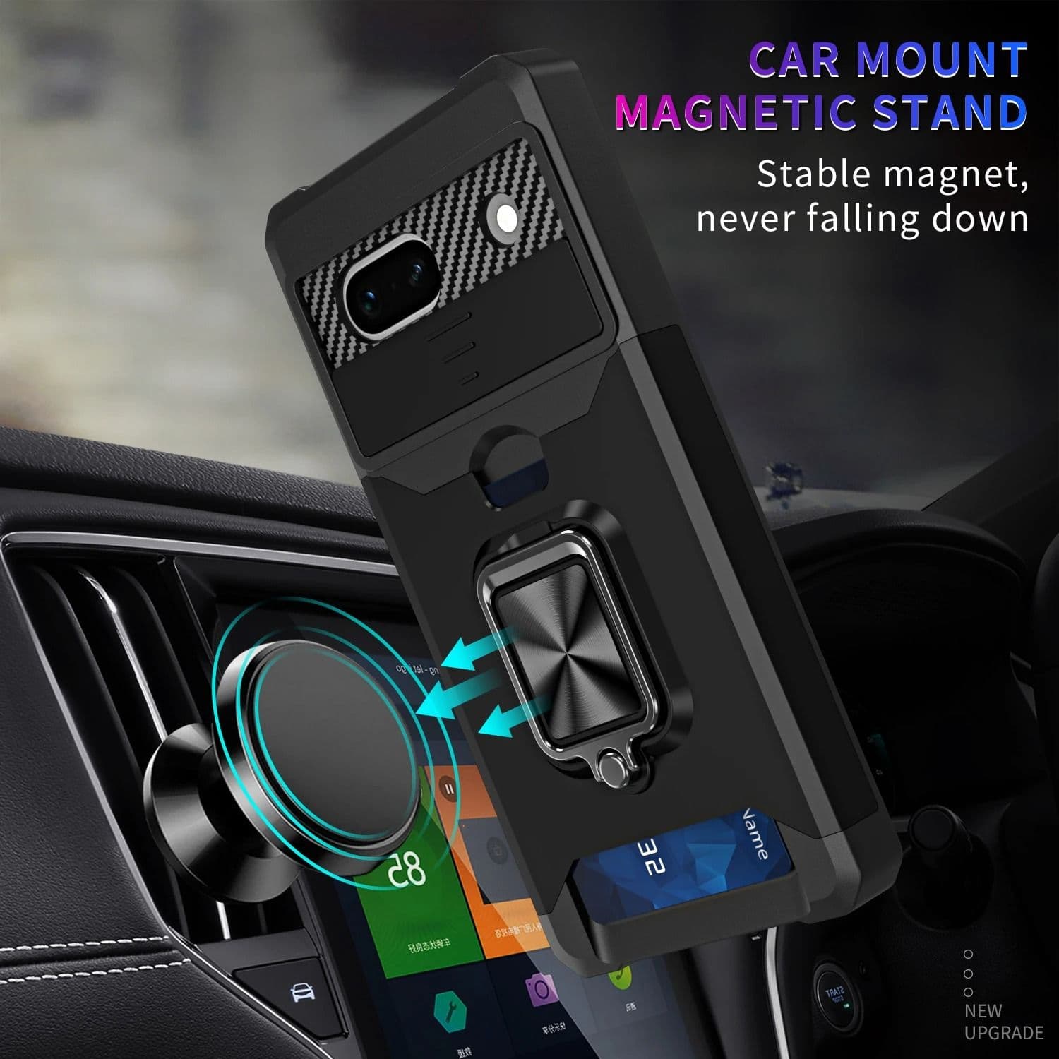 Wallet Phone Case with Card Slot and Kickstand for Google Pixel image 3