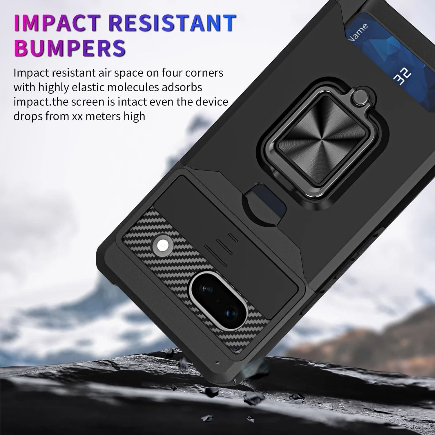 Wallet Phone Case with Card Slot and Kickstand for Google Pixel image 5