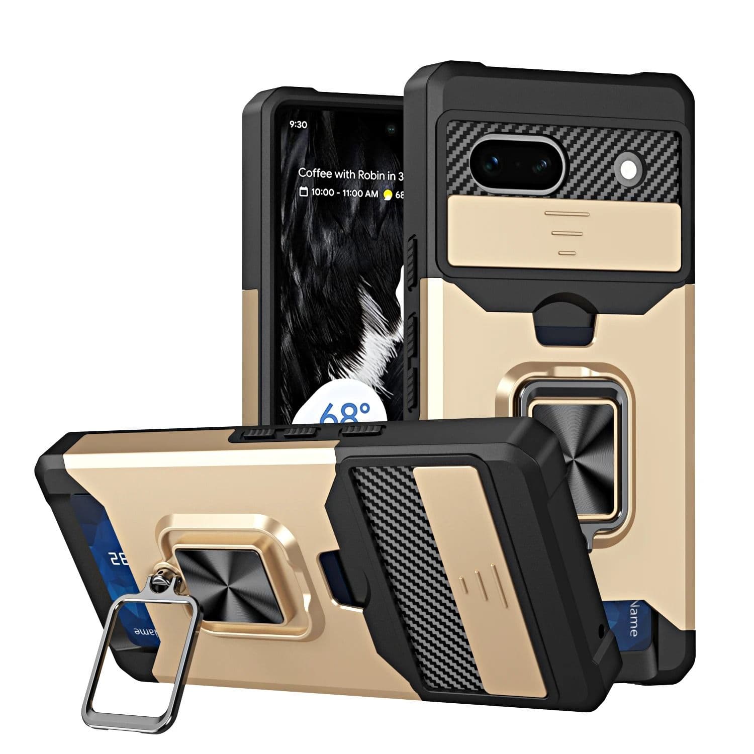 Wallet Phone Case with Card Slot and Kickstand for Google Pixel image 10