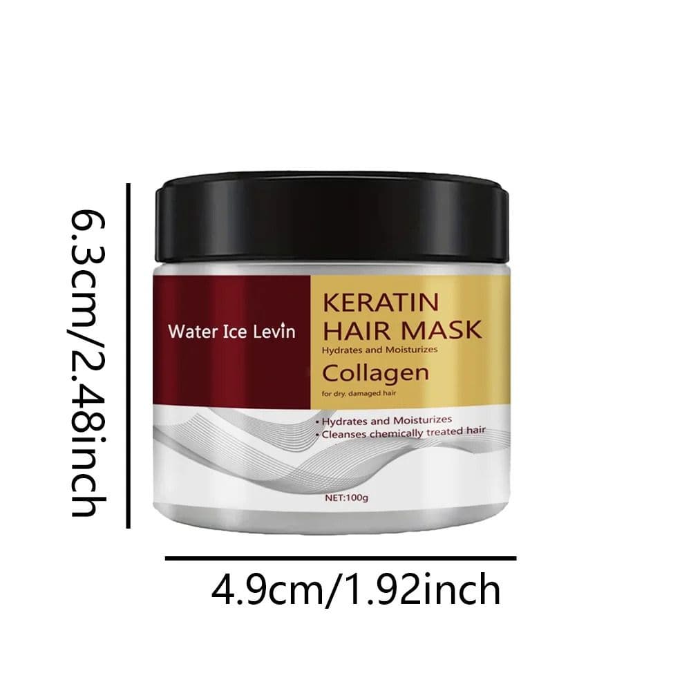 Collagen Keratin Hair Mask for Damaged Hair, Deep Conditioning and Frizz Control image 4