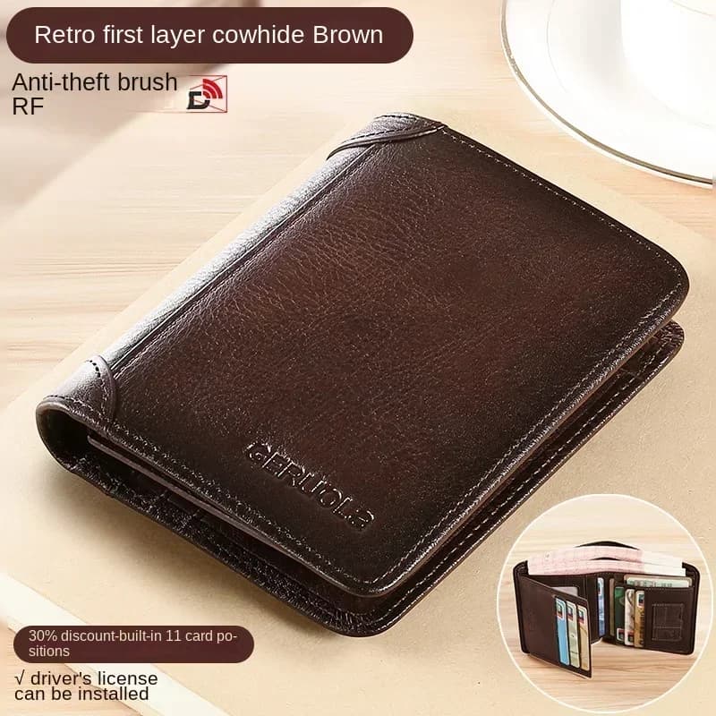 Men's RFID Blocking Wallet Trifold Card Holder for Secure Everyday Carry image 5