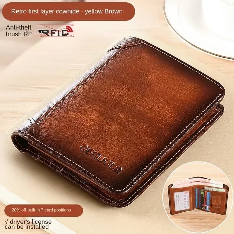 Men's RFID Blocking Wallet Trifold Card Holder for Secure Everyday Carry image 6