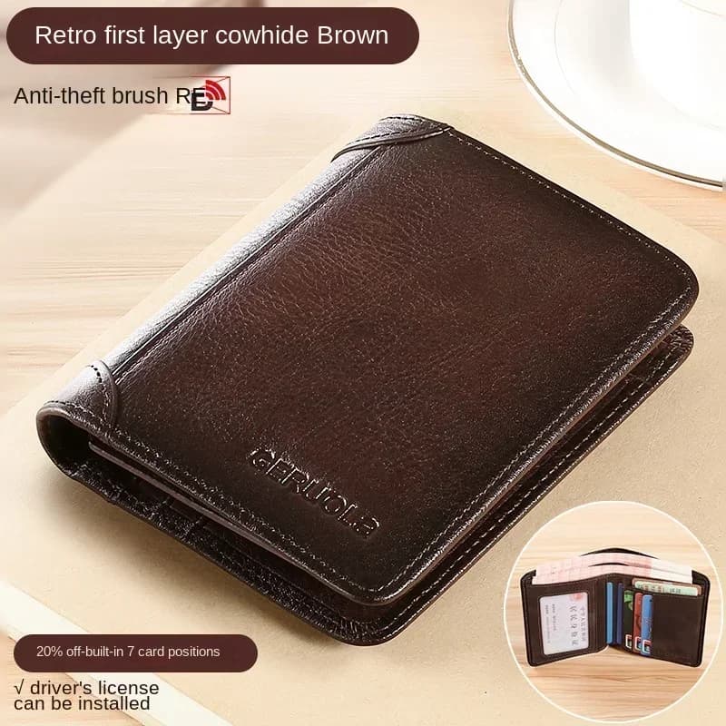 Men's RFID Blocking Wallet Trifold Card Holder for Secure Everyday Carry image 7