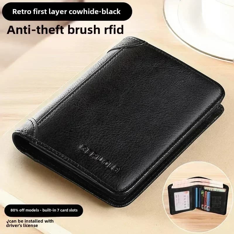 Men's RFID Blocking Wallet Trifold Card Holder for Secure Everyday Carry image 10