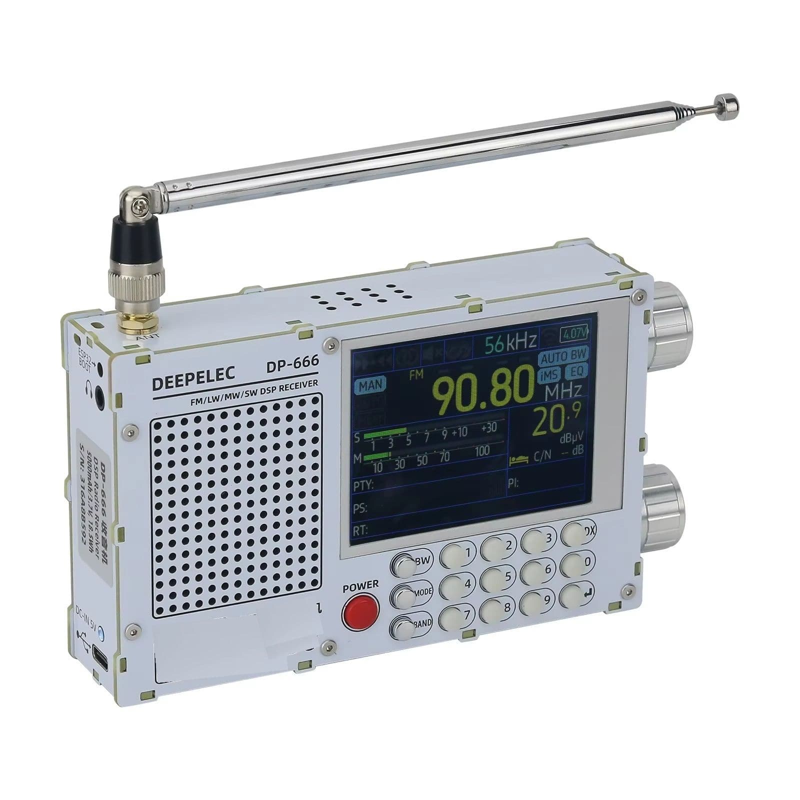 Full Band DSP Radio with High Sensitivity FM AM Shortwave and 2.8 Inch Display image 2