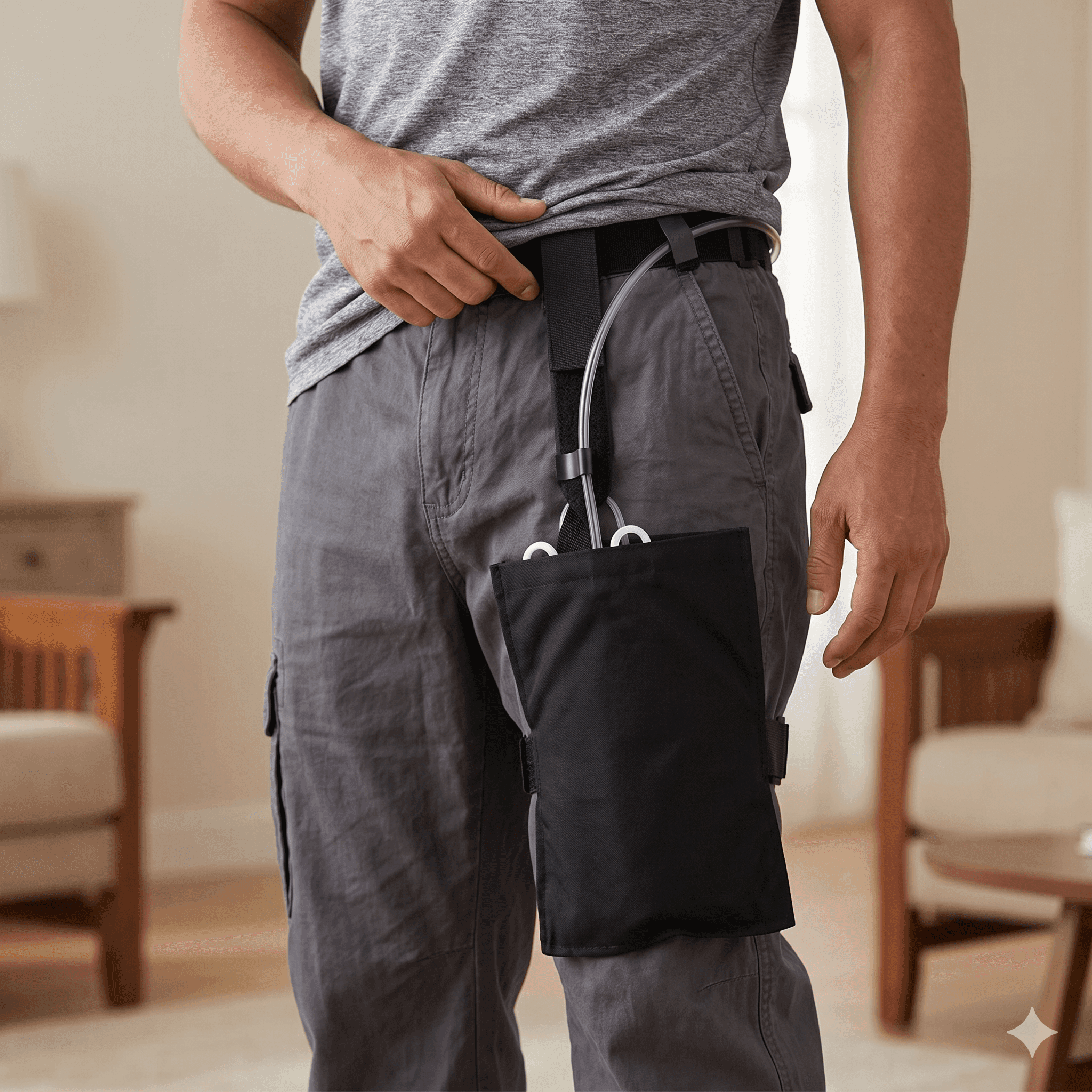 Urinary Drainage Bag Waist Pouch External Catheter Collection Holder Lightweight Storage