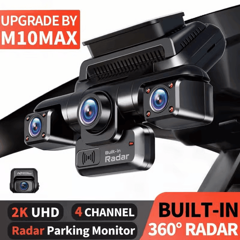4K 360 Dash Cam 4 Channel GPS Night Vision WiFi Car Camera System image 8