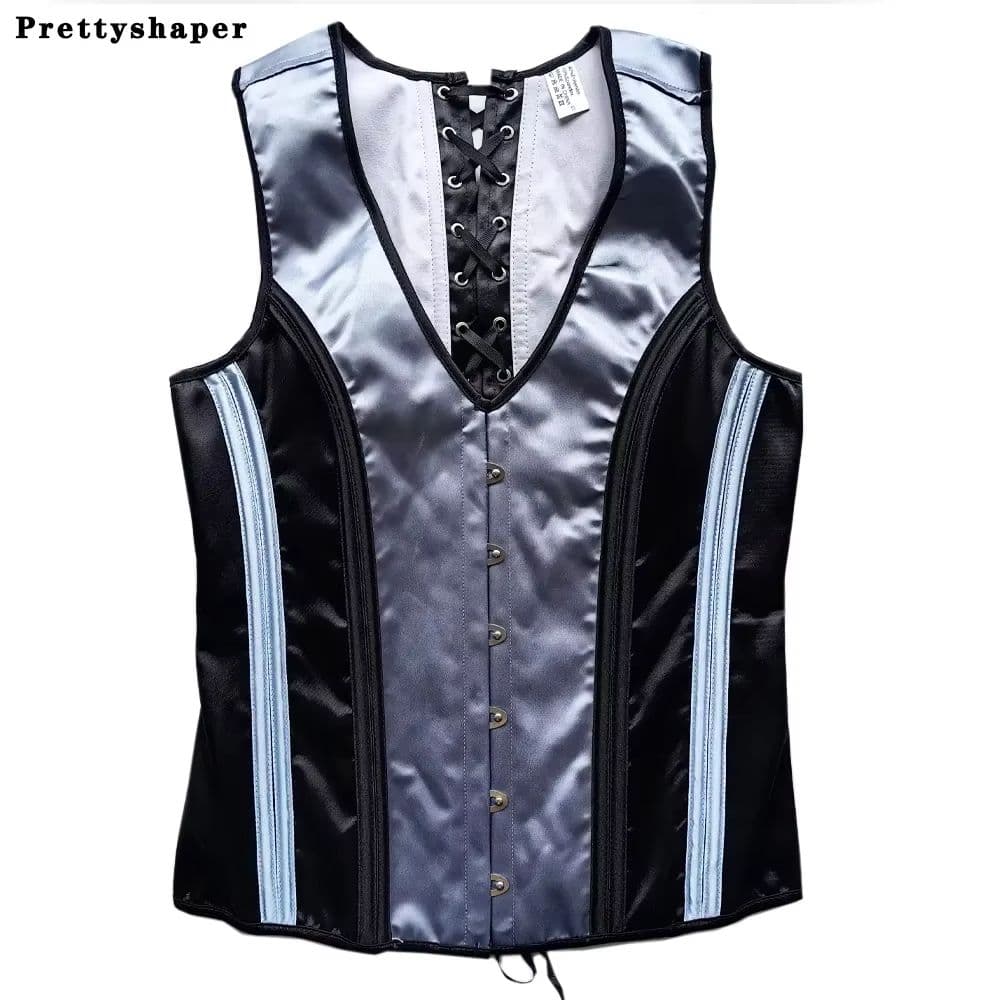 Elegant Renaissance Mens Waist Cincher Steel-Boned Medieval Corset Vest for Stomach Control image 5