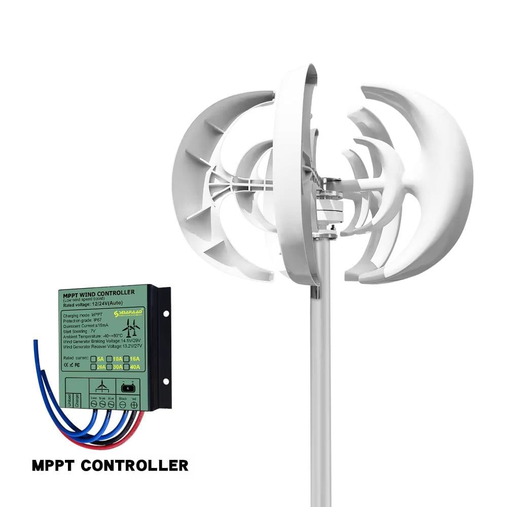 5000W Vertical Wind Turbine Generator – 12V/24V Small Windmill for Home, Farm & Off-Grid Energy with MPPT Controller image 7