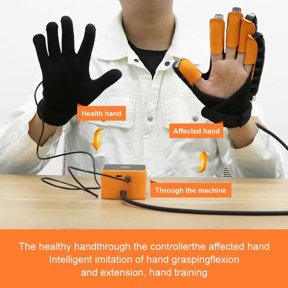 Smart Rehabilitation Robot Gloves for Stroke Recovery, Hand Therapy & Finger Massage image 3