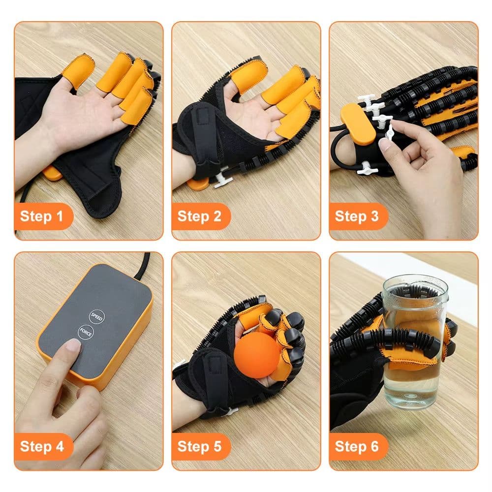 Smart Rehabilitation Robot Gloves for Stroke Recovery, Hand Therapy & Finger Massage image 4