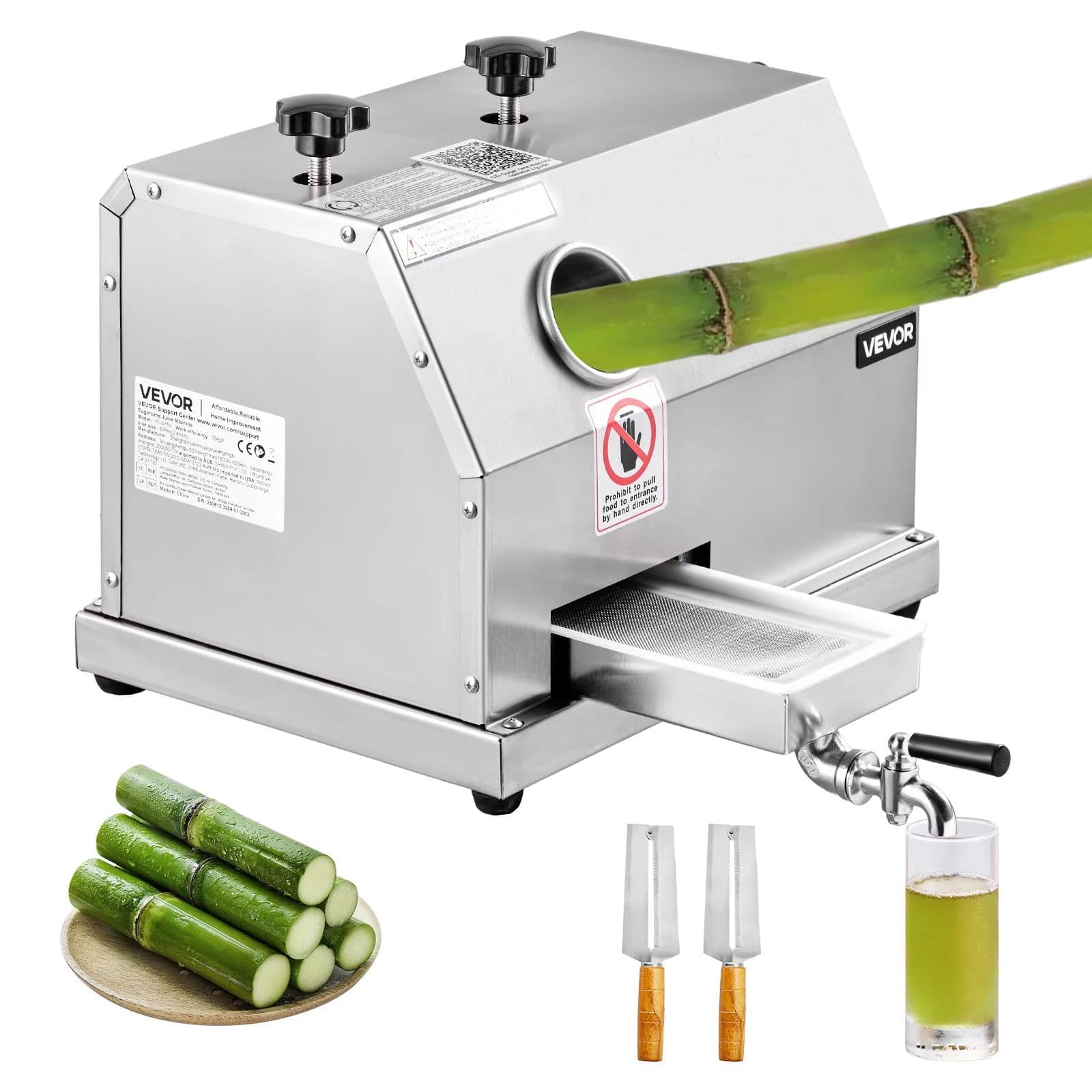 Commercial Sugar Cane Juicer Machine – High Output Stainless Steel Sugarcane Extractor with 3 Rollers and Large image 6
