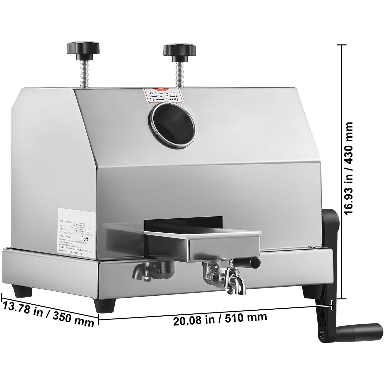 Commercial Sugar Cane Juicer Machine – High Output Stainless Steel Sugarcane Extractor with 3 Rollers and Large image 7