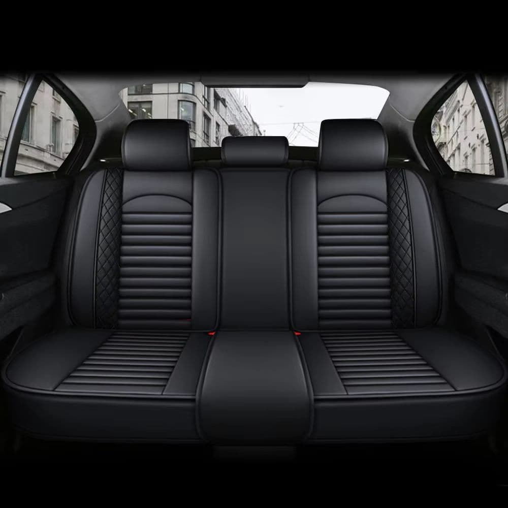 LuxRide PU Leather Car Seat Covers – Universal 5-Seat Full Set for Sedans and SUVs image 2