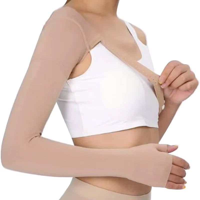 Medical Compression Arm Sleeve Post Mastectomy & Lymphedema Support Sleeve for Men & Women, 30–40 mmHg Anti-Swellings