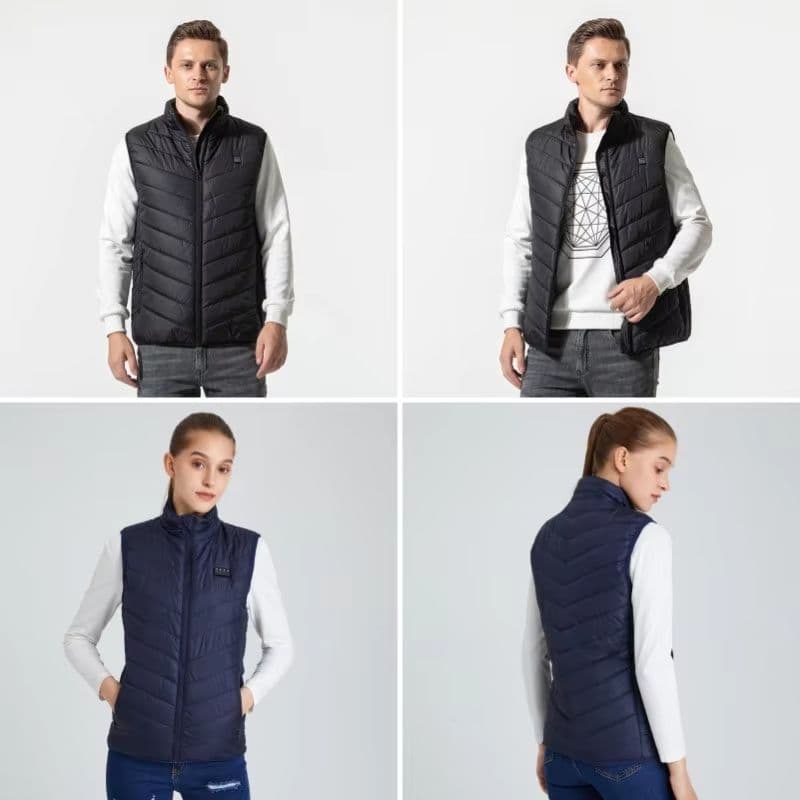 USB Heated Vest Electric Bodywarmer For Men & Women With Adjustable Zones image 7
