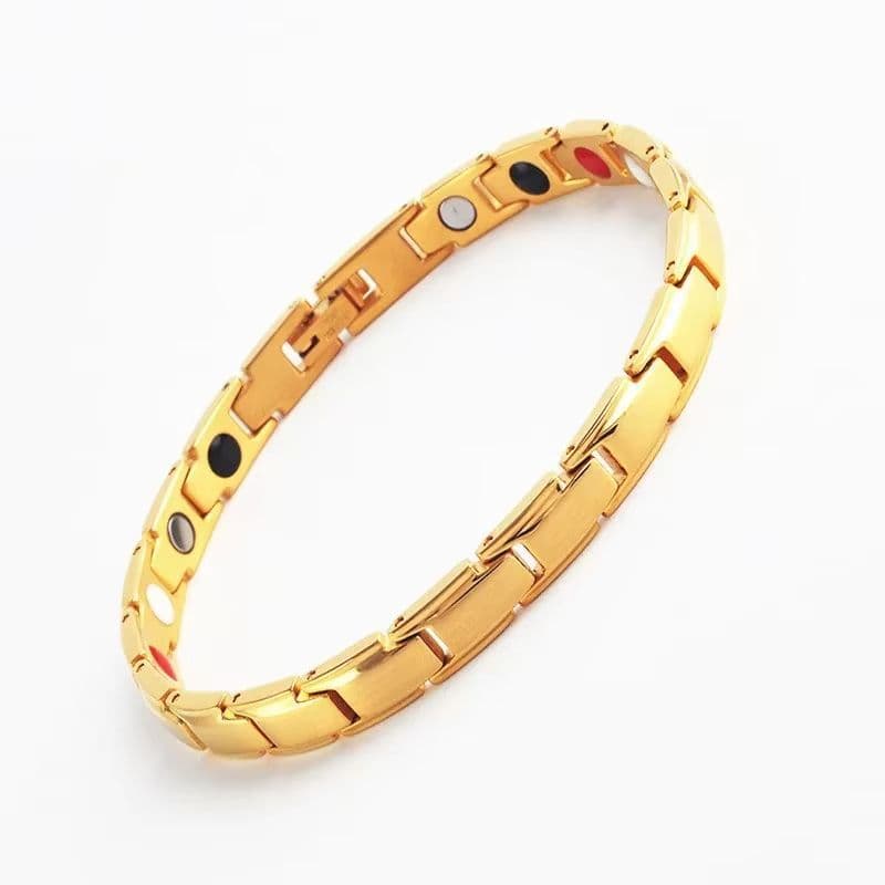 Vintage Copper Magnetic Bracelet for Men Pain Relief Therapy Link Chain with Double Row Magnets image 7