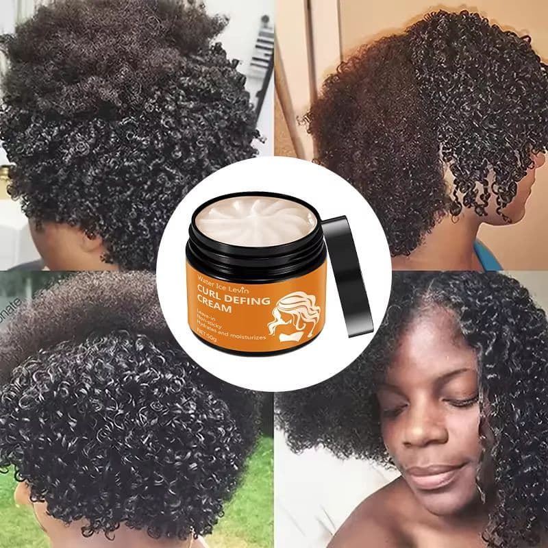 Black Castor Oil Curly Hair Styling Cream for Moisturizing and Defining Curls image 4