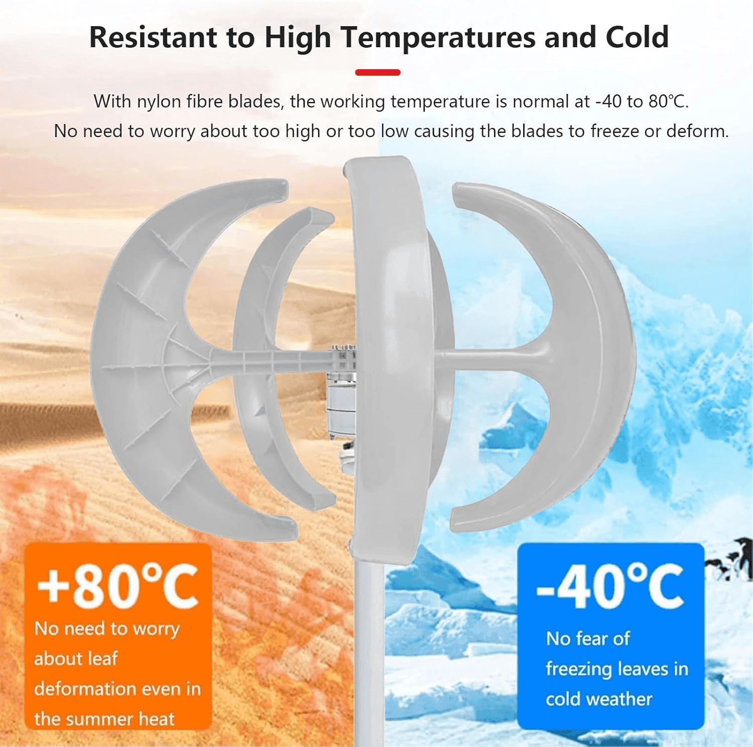 5000W Vertical Wind Turbine Generator – 12V/24V Small Windmill for Home, Farm & Off-Grid Energy with MPPT Controller image 8