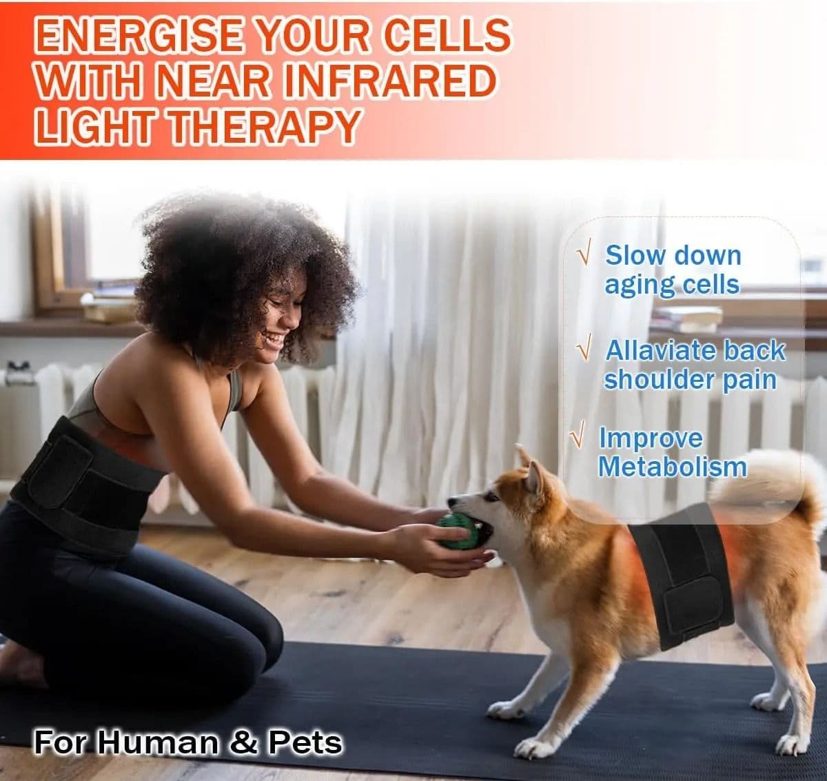 Red Infrared Light Therapy Pad, LED Beauty Devices for Face, Body, Back, Knee, Hands, Feet Relief image 5