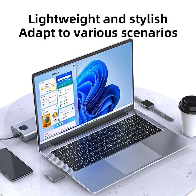 New Laptop Computer Windows 11 Pro Intel Atom A3950 Notebook image 2