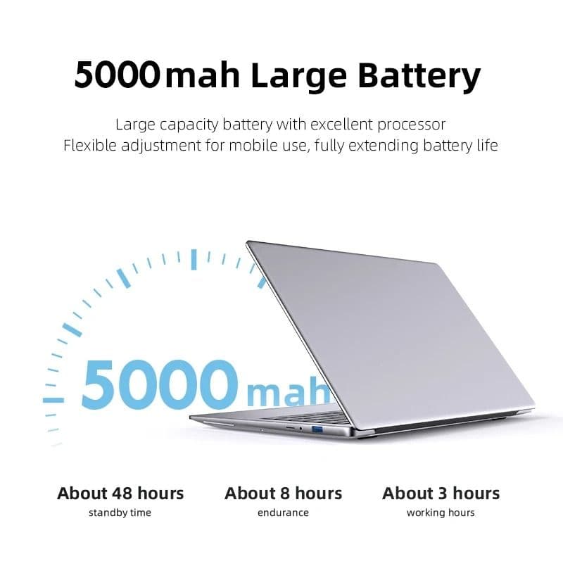 New Laptop Computer Windows 11 Pro Intel Atom A3950 Notebook image 3