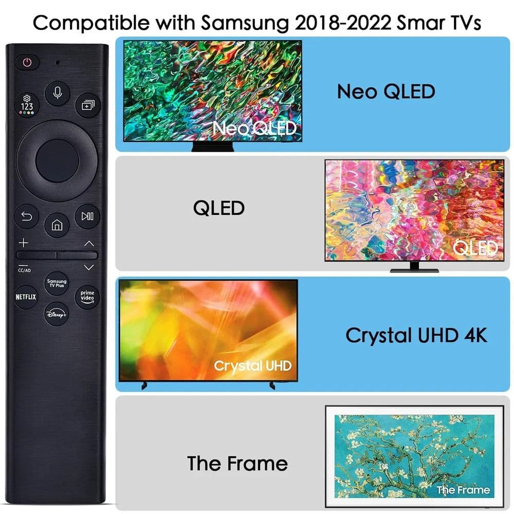 Voice Remote Control for Samsung Smart TV, OLED 4K 8K, Crystal UHD Neo QLED Series TVs image 2