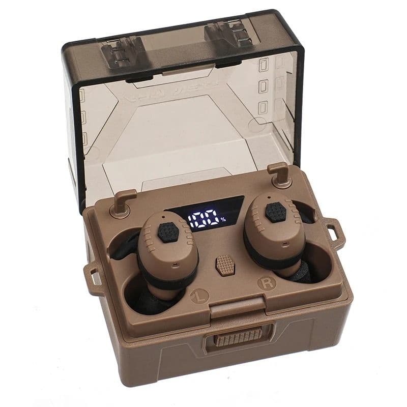 Noise-Cancelling Tactical Headset, Electronic Anti-Noise Earplugs for Shooting, Protection with Bluetooth image 10