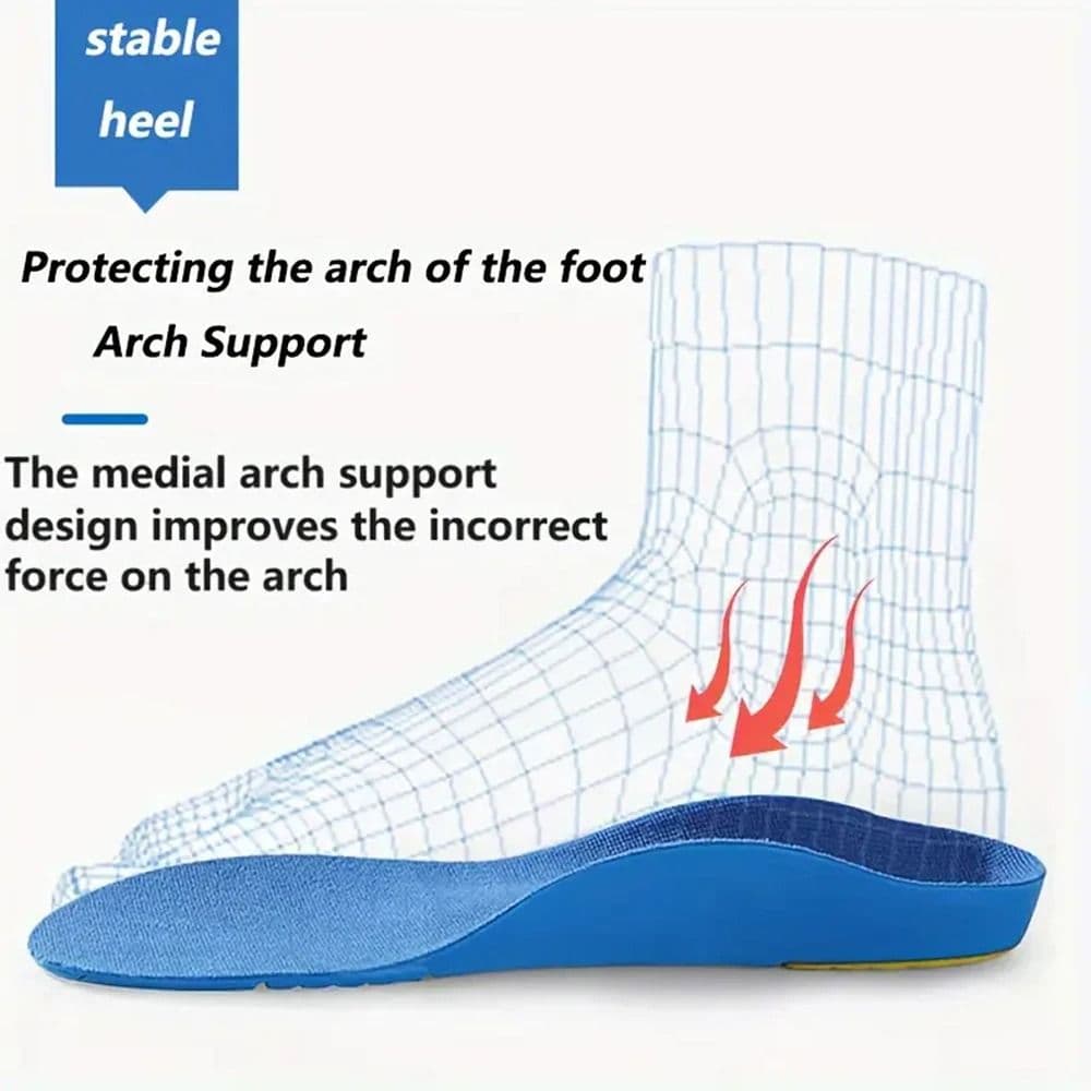 Kids Orthotic Insoles for Flat Feet and Arch Support with Comfortable Sports Cushioning image 4