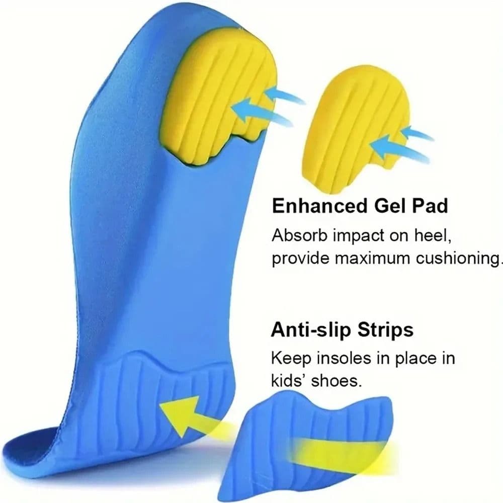 Kids Orthotic Insoles for Flat Feet and Arch Support with Comfortable Sports Cushioning image 5