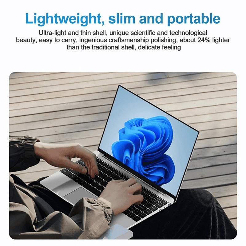 New Laptop Computer Windows 11 Pro Intel Atom A3950 Notebook image 4