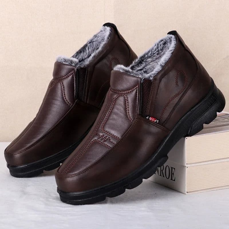 Men's Waterproof Casual Snow Boots, Winter Fashion Non-slip Cotton Shoes image 3