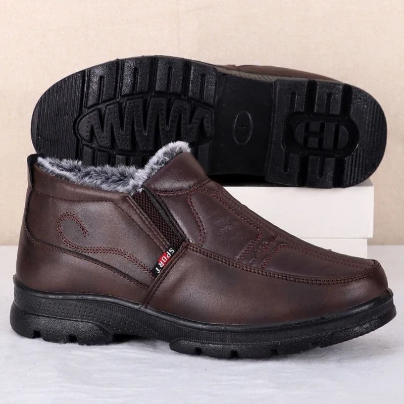 Men's Waterproof Casual Snow Boots, Winter Fashion Non-slip Cotton Shoes image 6