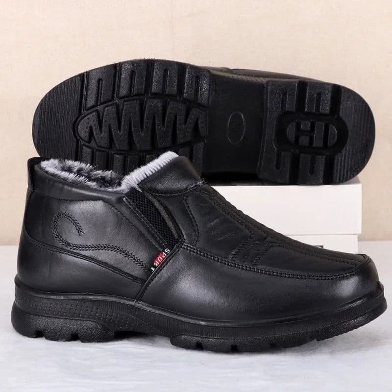 Men's Waterproof Casual Snow Boots, Winter Fashion Non-slip Cotton Shoes image 5