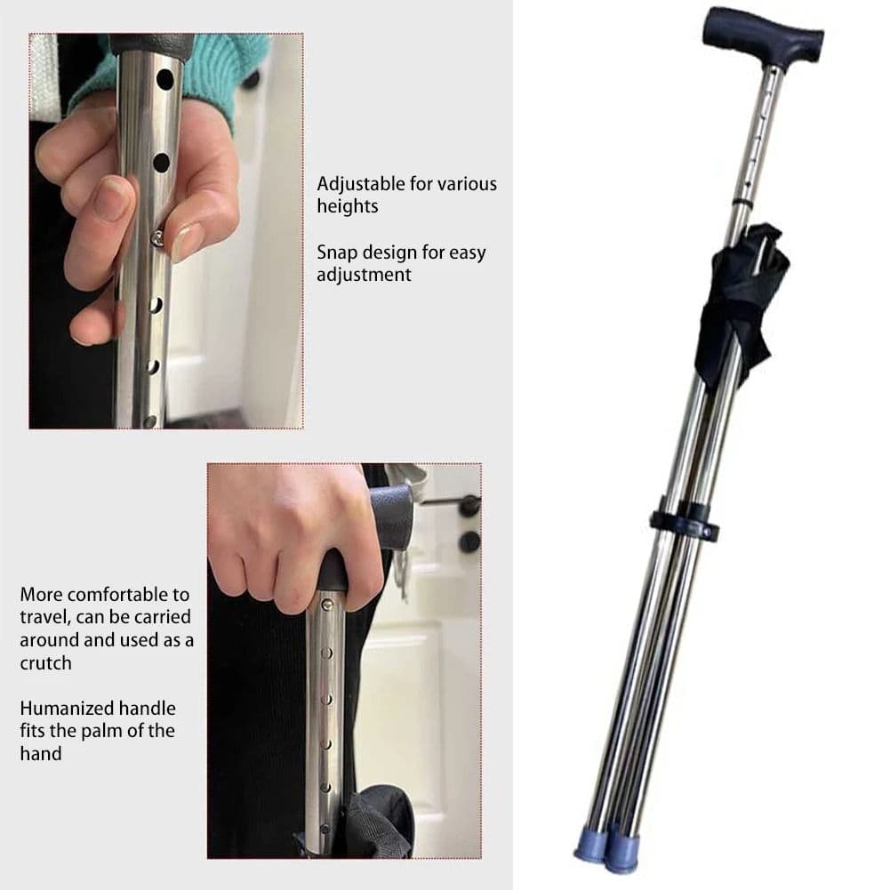 Lightweight Folding Cane with Seat, Portable Mobility Aid & Comfort image 4