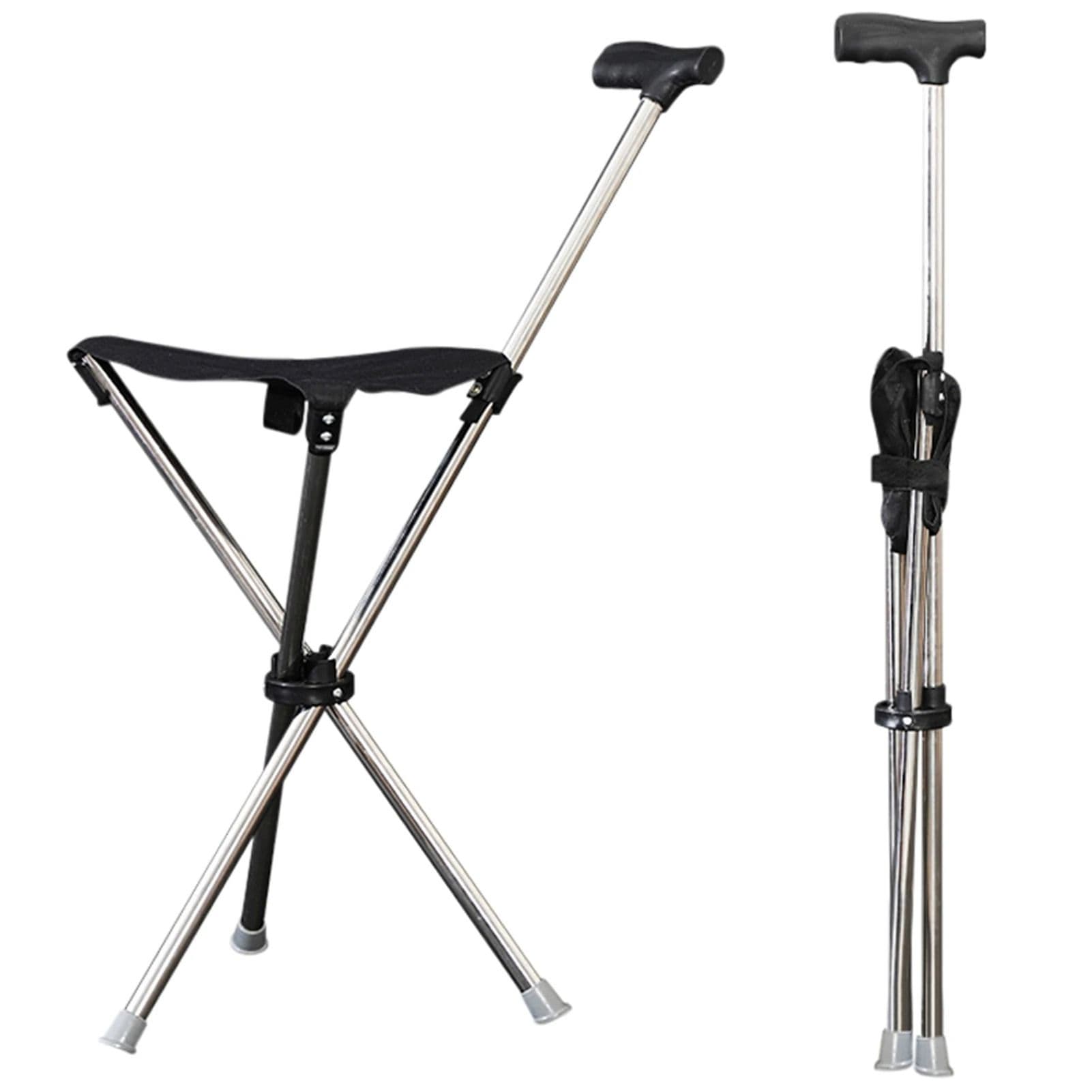 Lightweight Folding Cane with Seat, Portable Mobility Aid & Comfort image 9
