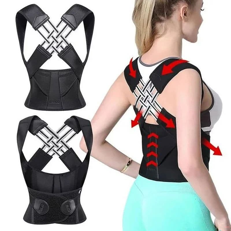 Adjustable Back Brace Posture Corrector for Full Back and Shoulder image 2