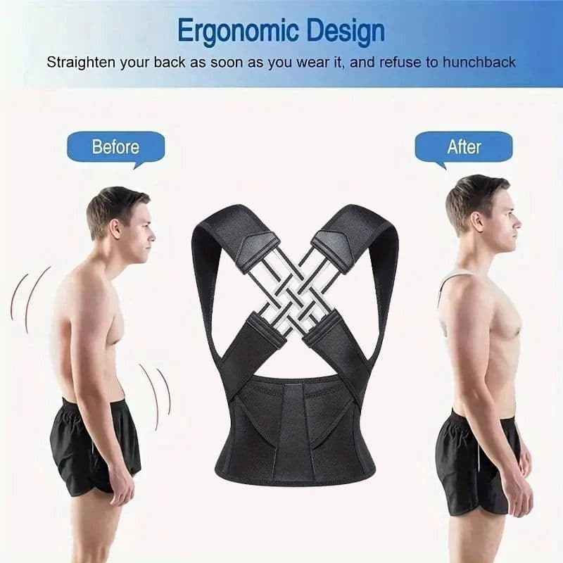 Adjustable Back Brace Posture Corrector for Full Back and Shoulder image 6