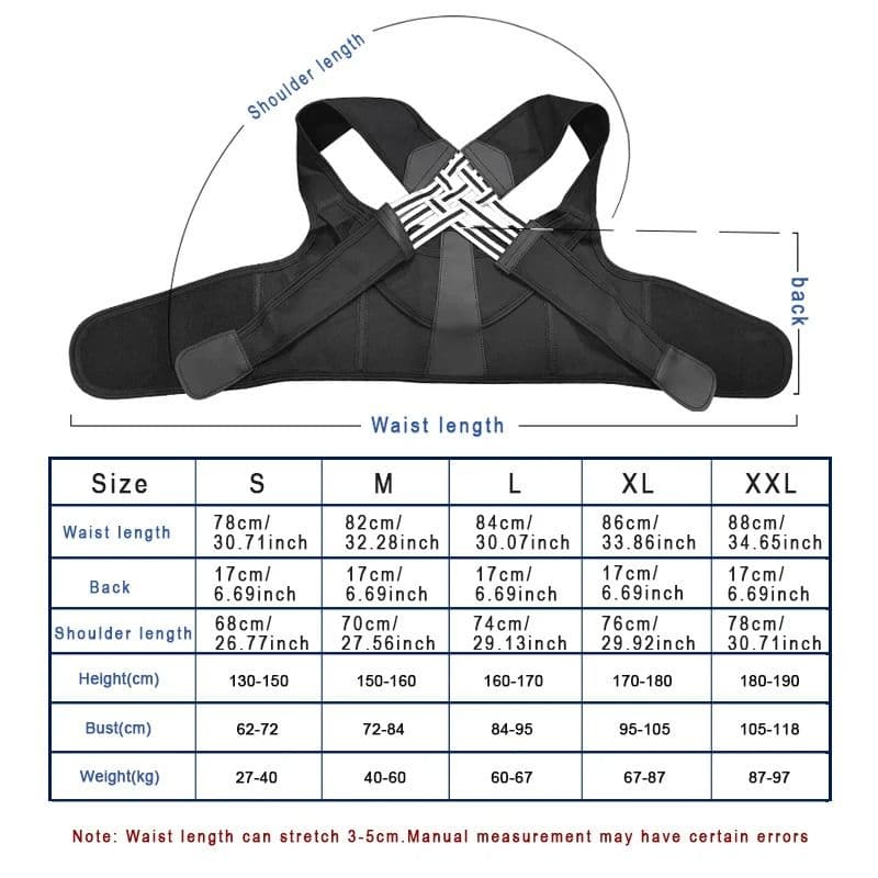 Adjustable Back Brace Posture Corrector for Full Back and Shoulder image 7