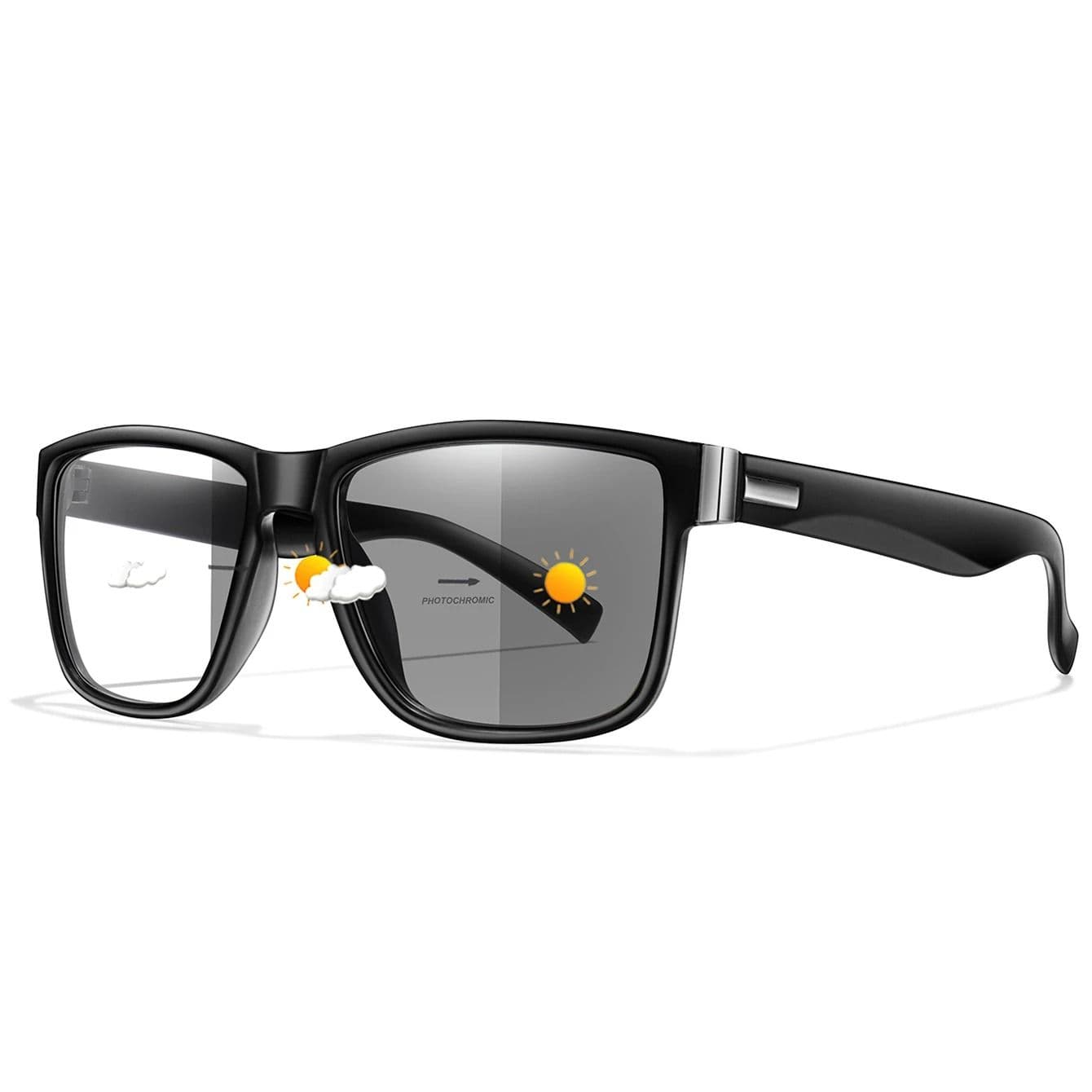 Adjustable Photochromic Reading Glasses with Classic Frame for Men Women image 8
