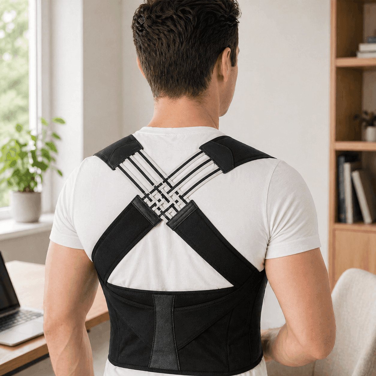 Adjustable Back Brace Posture Corrector for Full Back and Shoulder